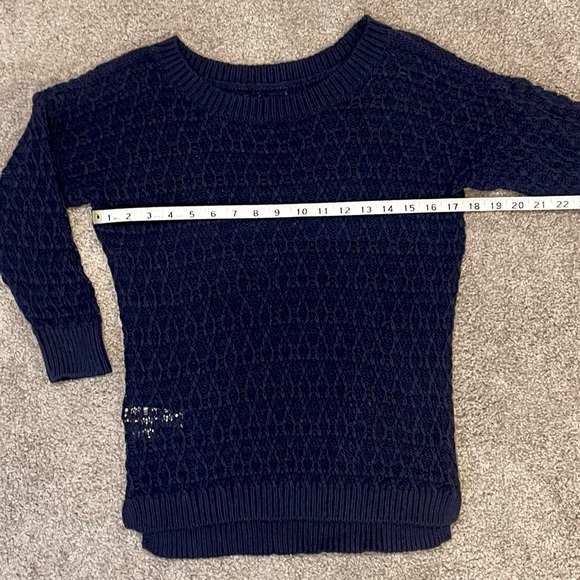 NWOT. LOFT Pullover Sweater. Navy Blue. Size Small. - Picture 4 of 9